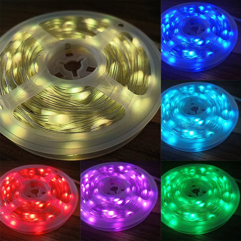 10-metre LED decorative fairy lights with 100 multi-colour bulbs for festivals and parties