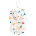 Colourful cartoon umbrella pattern dog raincoat in polyester available in sizes XS to XL