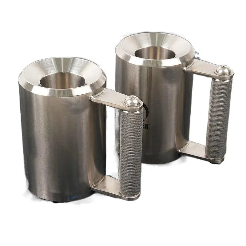 Silver 8kg stainless steel dumbbell cup for weight training equipment