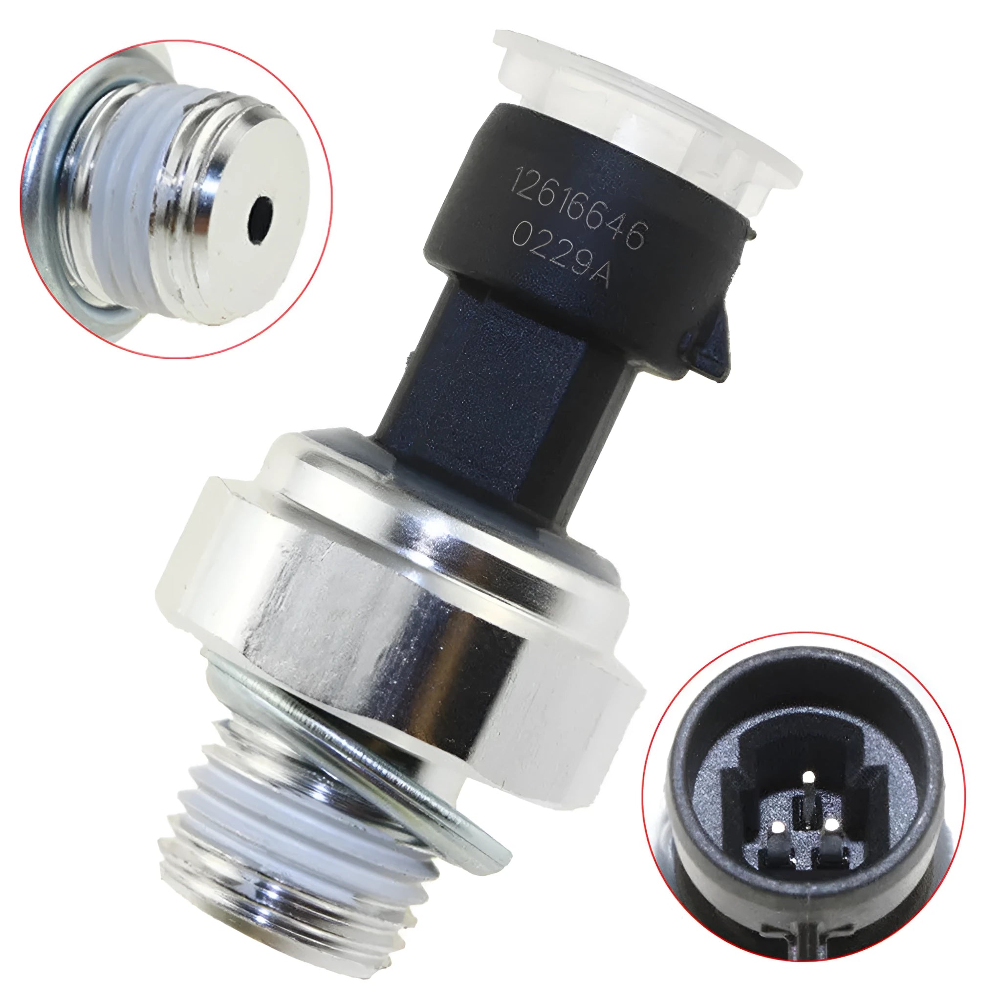 Oil pressure sensor for Buick Regal and Chevrolet vehicles with multiple part number compatibility