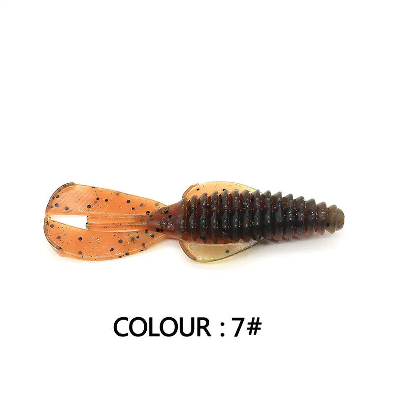 PVC fishing soft bait lure in 8cm and 12cm sizes with multiple colour options for anglers