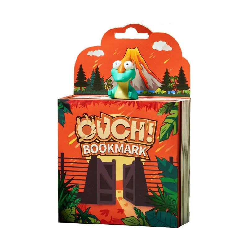 Dinosaur series paper bookmark with Tyrannosaurus Rex animation illustration for book page marking