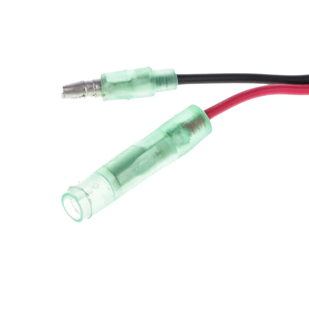 YAMAHA branded plastic emergency stop kill switch with coiled safety lanyard for outboard motors.