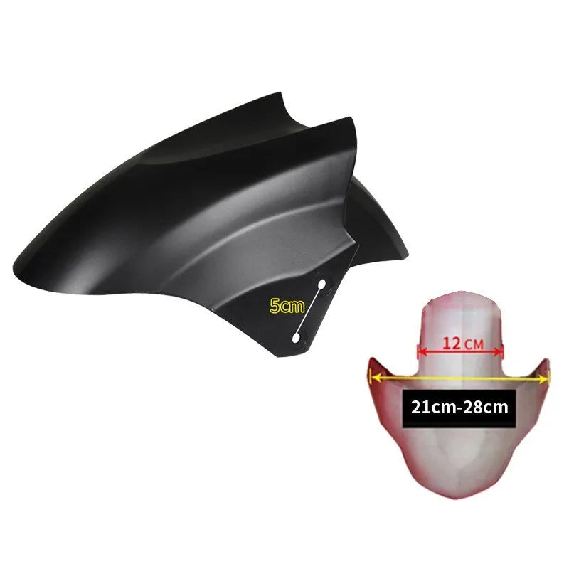 ABS plastic front wheel fender for an electric car, shown in a choice of colours including red, white, and black.