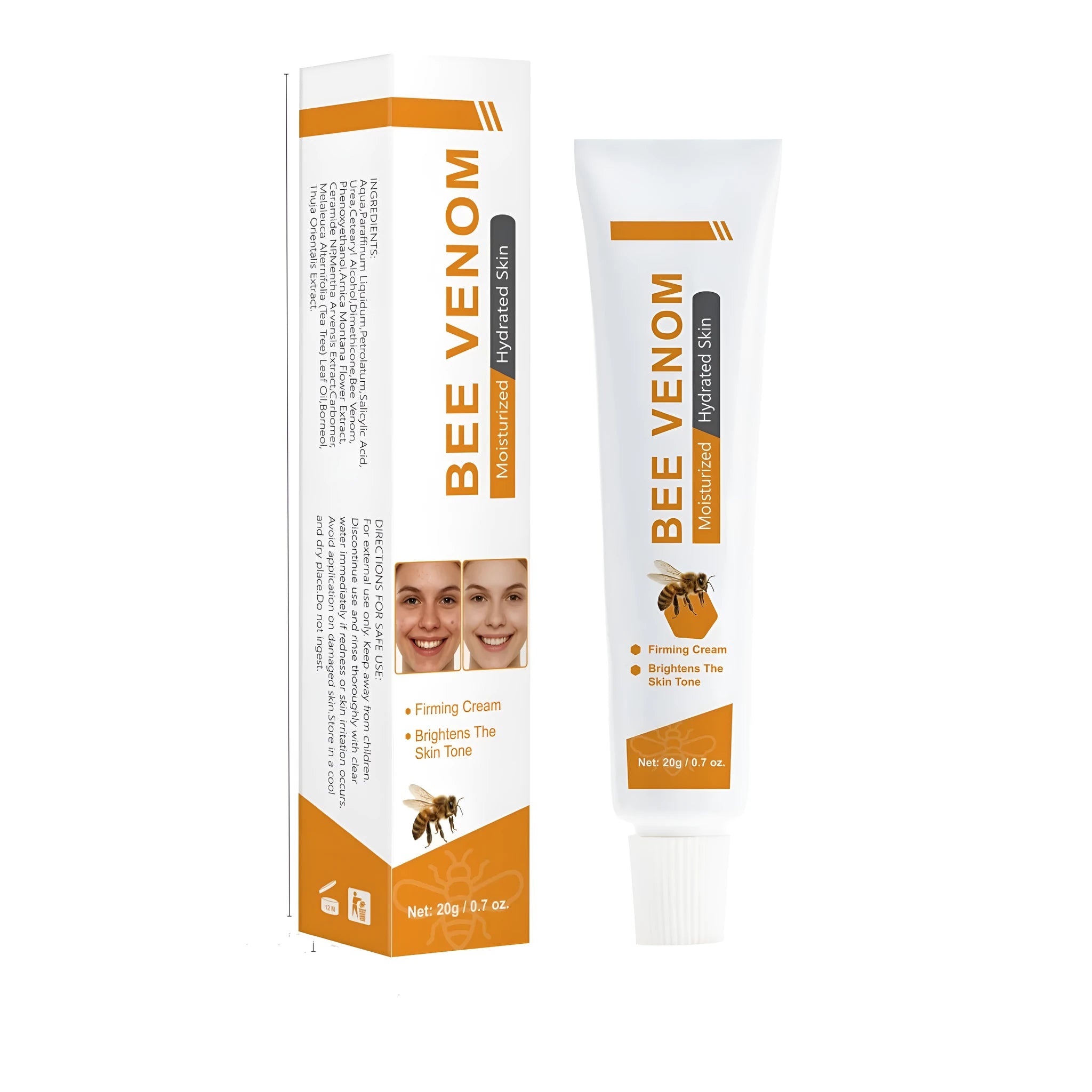 White jar of Universal Beauty Bee Facial Cream containing 20g of cream.