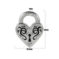 Personalised heart-shaped stainless steel ear piercing with gold or steel colour electroplated finish