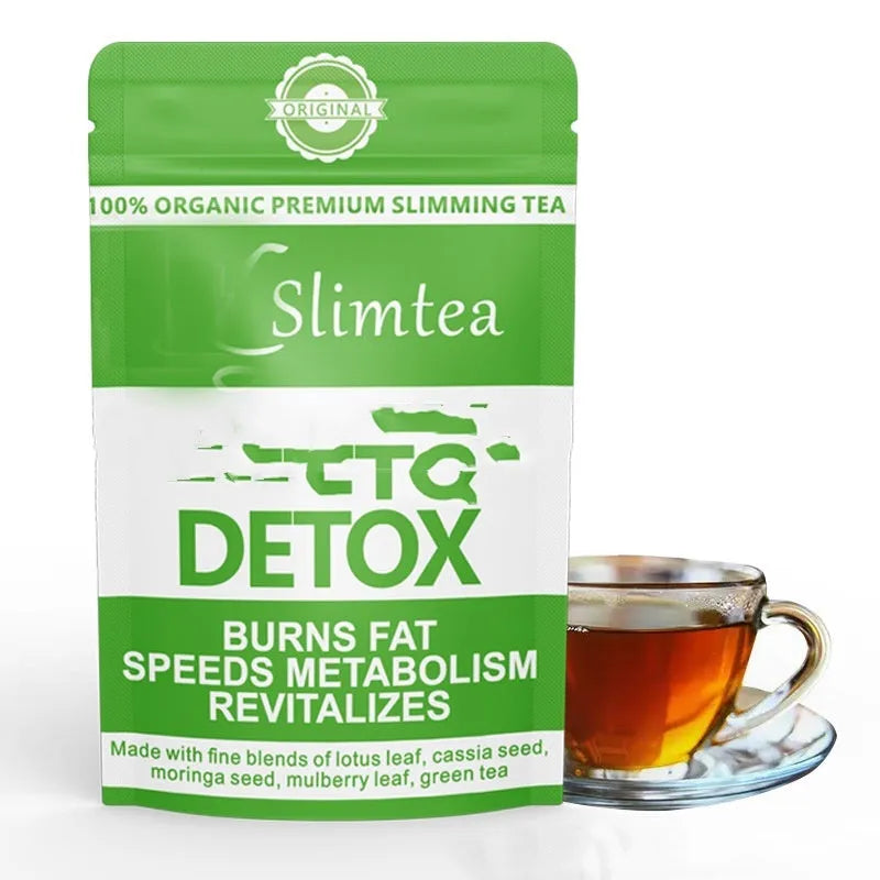 28 day slim flat tummy tea programme with multiple herbal detox tea blends