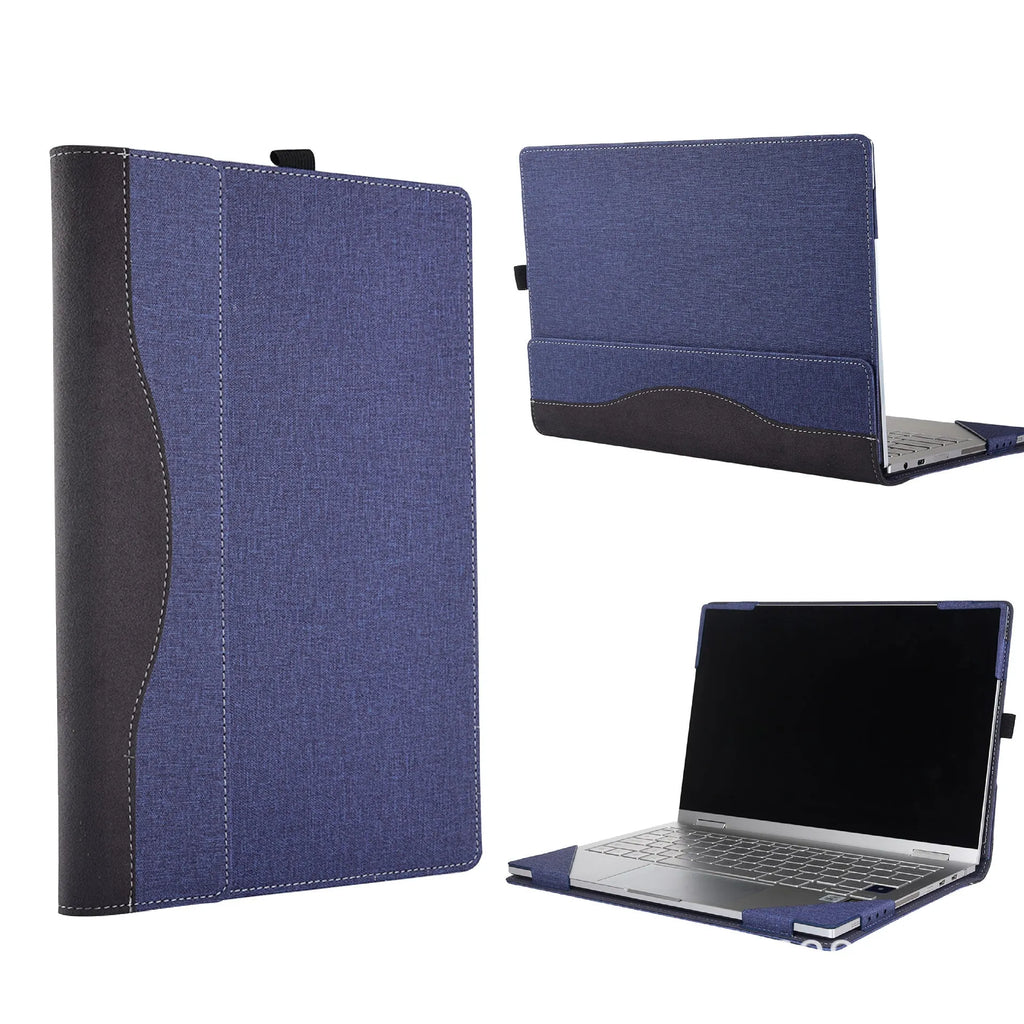 Black imitation leather protective sleeve for Microsoft Laptop6 with Chinese-style bracket closure