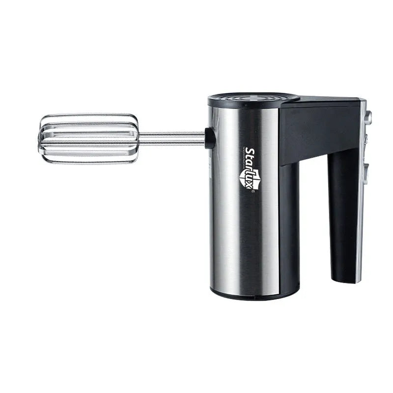 SL-25209 colour handheld electric mixer with five speed settings and dual voltage compatibility