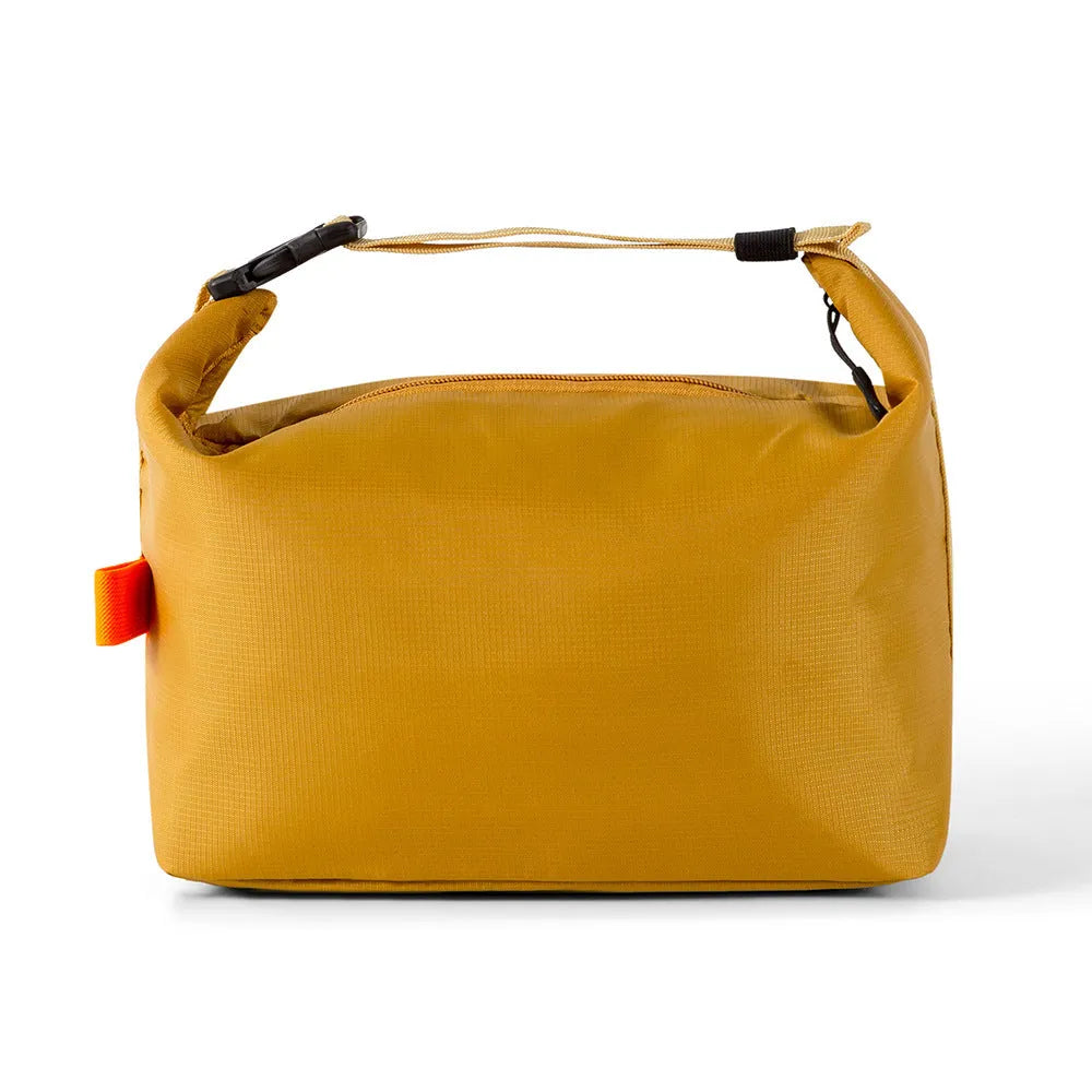 Japanese style insulated food storage bag in Oxford cloth with wide opening for lunch boxes