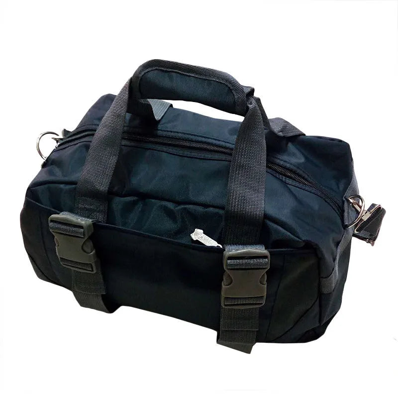 Nylon fitness duffel bag for yoga and gym equipment in a choice of colours and two sizes.