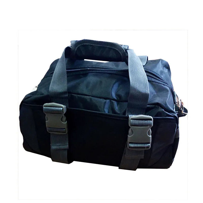 Nylon fitness duffel bag for yoga and gym equipment in a choice of colours and two sizes.