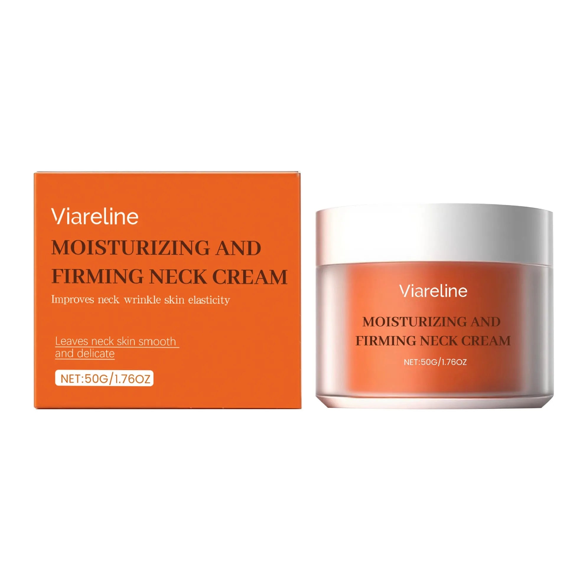 50g neck contour moisturising cream in compact packaging for daily skin tightening treatment