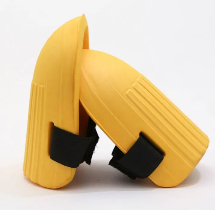 EVA foam knee pads in army green colour showing 19x15 cm rectangular shape for gardening protection