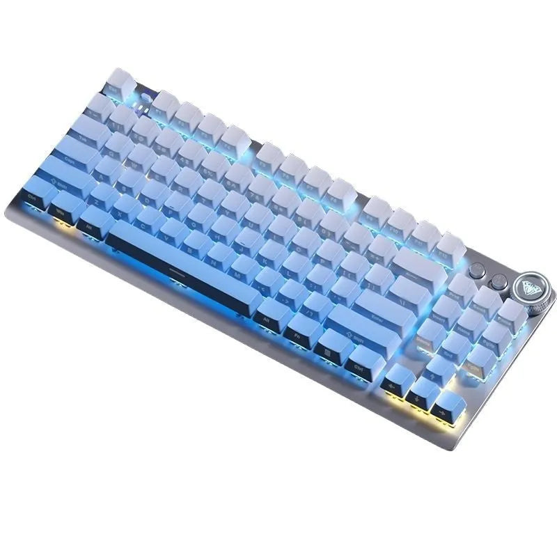 Tarantula wireless mechanical keyboard with side-engraved keycaps and metal frame