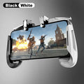 AK16 extendable game controller with L1R1 triggers attached to mobile phone for PUBG gaming