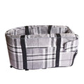 Outdoor cloth dog kennel with sponge padding shown in available blue, grey, red, and grey mesh colour options.