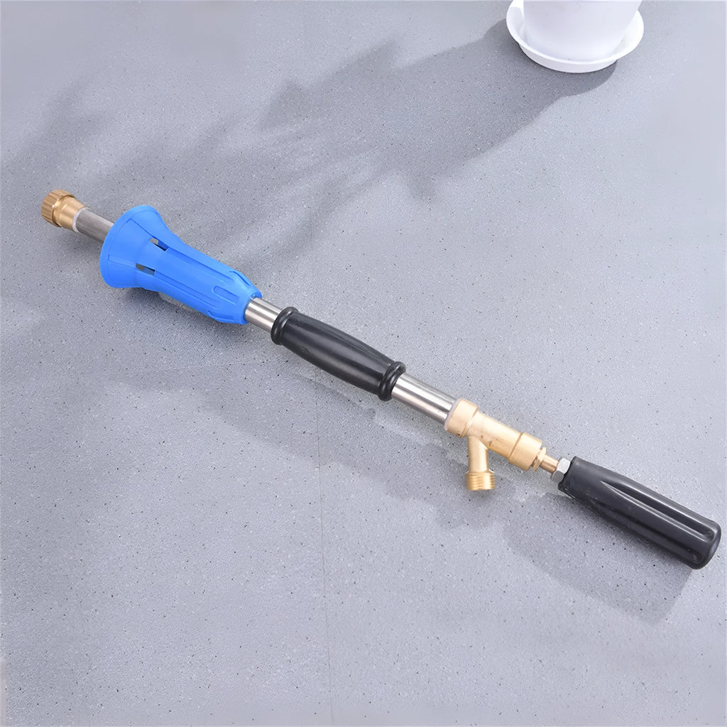 Adjustable high-pressure plastic spray gun in submachine gun style for agricultural pesticide spraying and garden watering