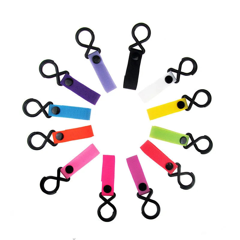 Nylon luggage Velcro hook in one of 18 available colours, showing the strap and fastening.