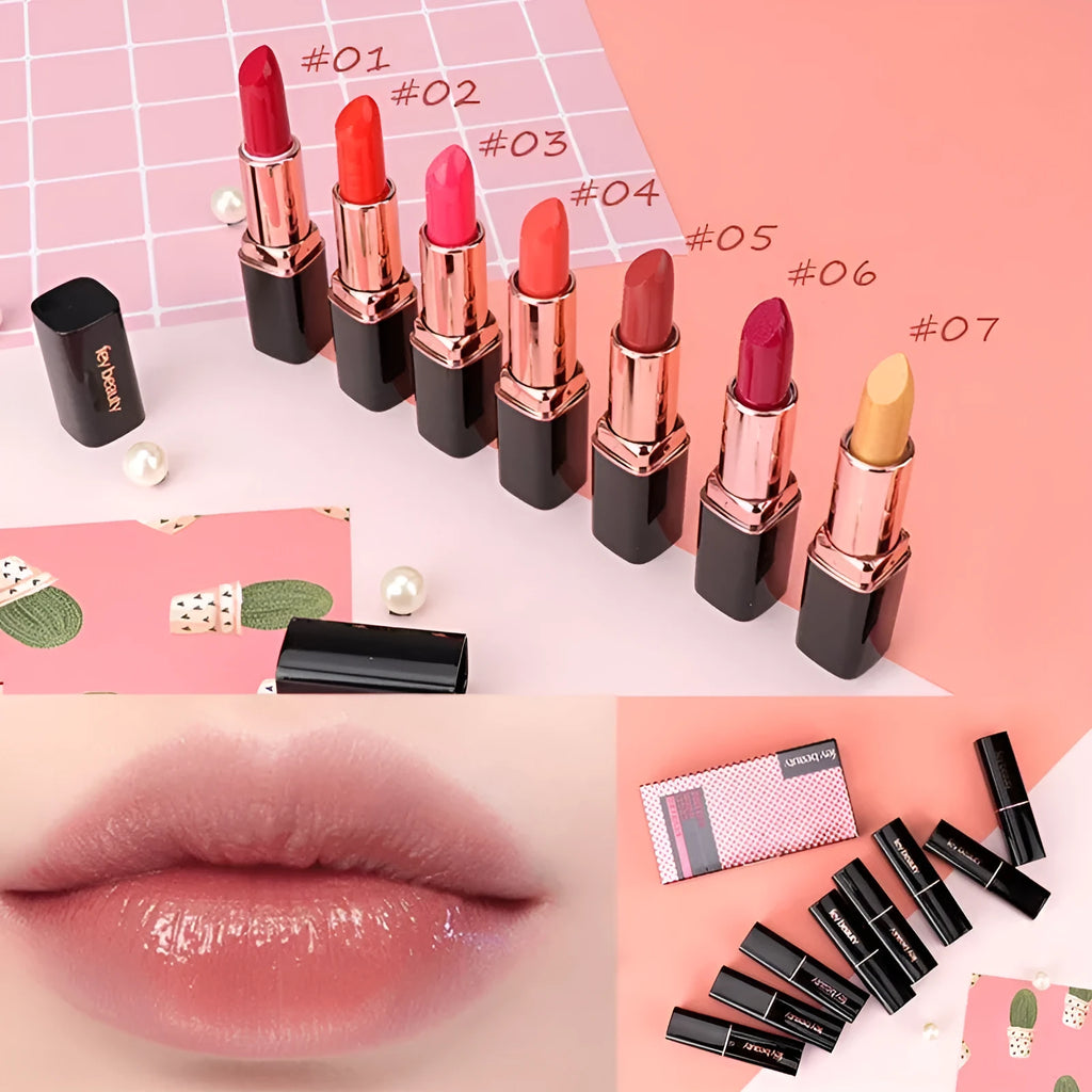 Fey Beauty Cameo Brown nude moisturising lipstick with no stain, non-fading formula