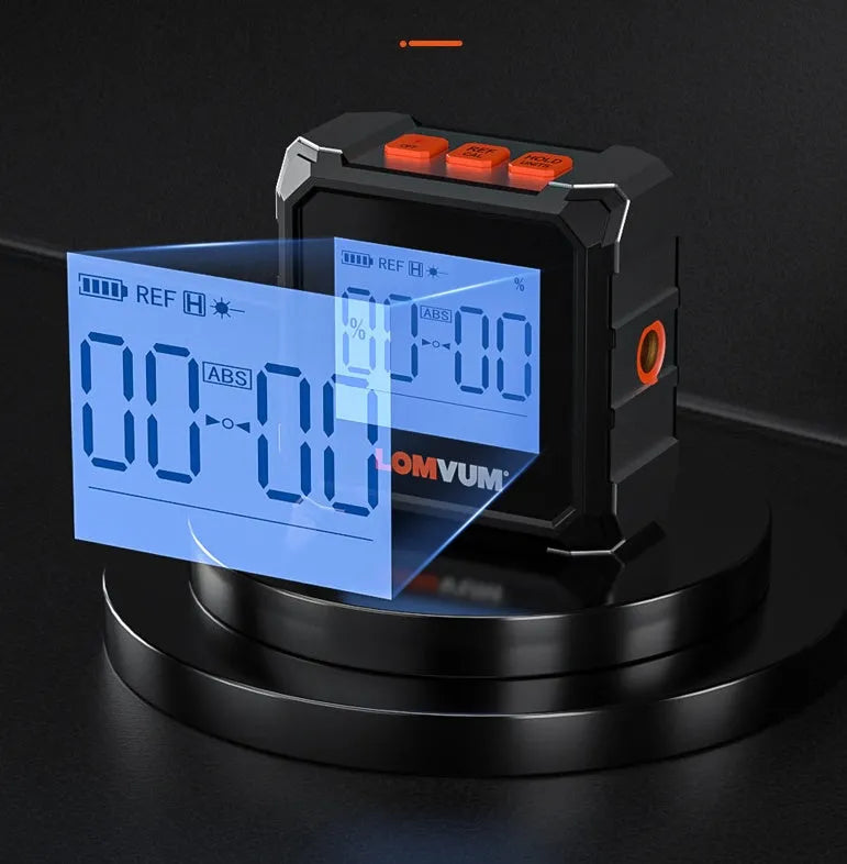 Digital laser infrared tape measure with alloy casing and magnetic back for engineering installation
