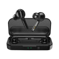 Black and white true wireless Bluetooth 5.0 earbuds with IPX5 waterproof rating