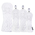 Black and white golf waterproof wooden pole protective cover for sports equipment