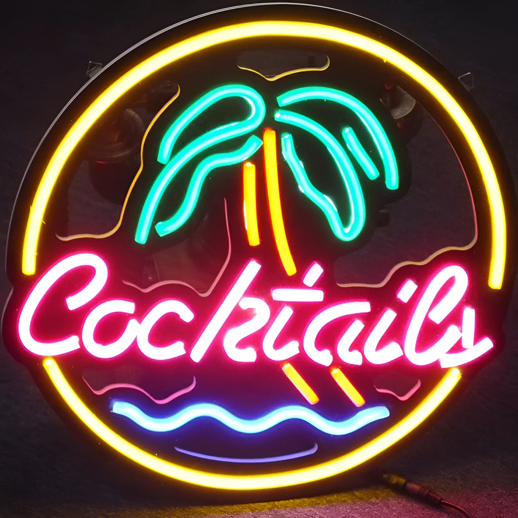 LED Coffee Neon Billboard advertising sign with bright mixed-colour illumination