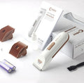 White electric pet hair clipper with ceramic blade for dogs cats grooming