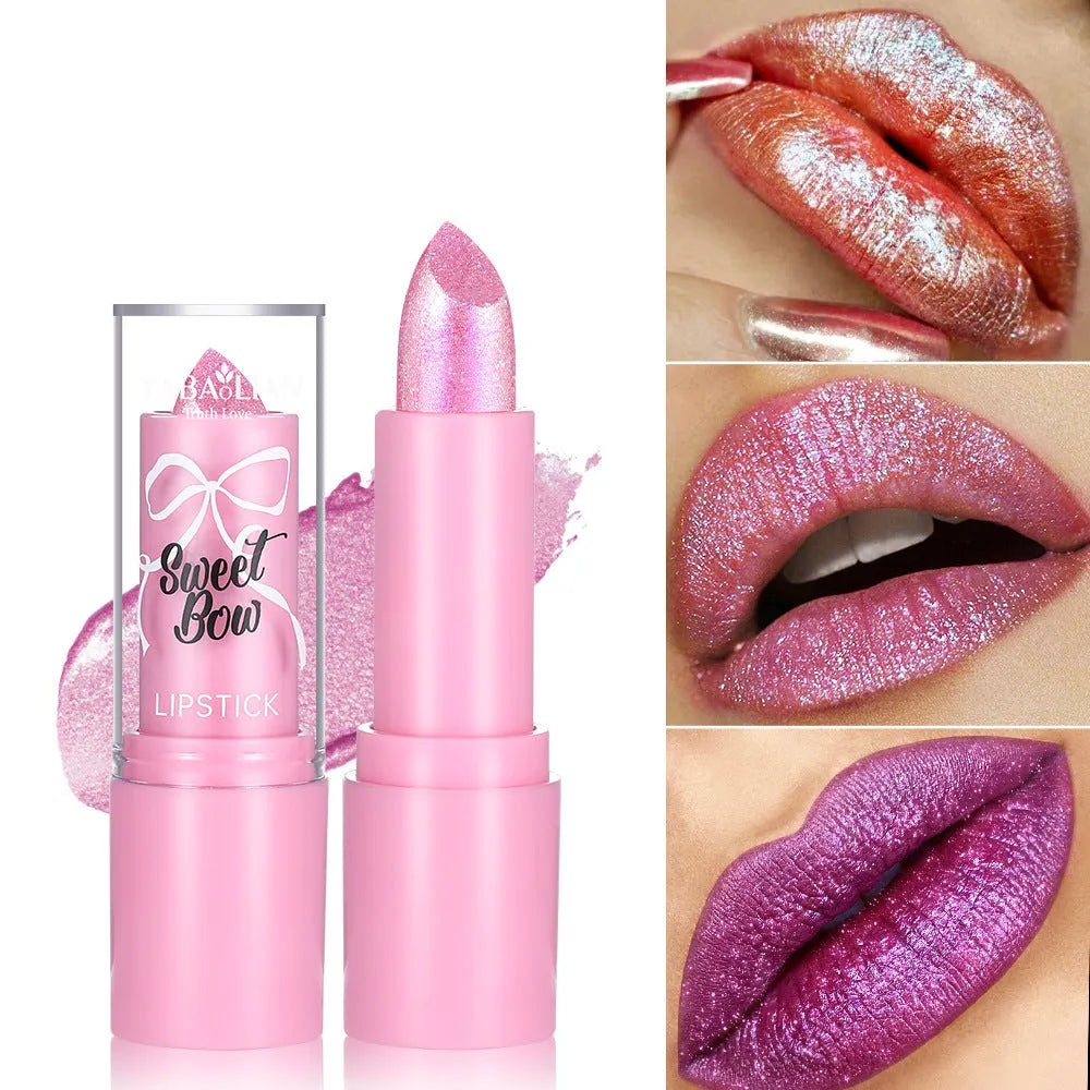 Sweetheart Bow XINGX Diamond Lipstick in six colour options with standard bullet format