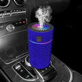 Car mounted air purification humidifier in various colours with USB power connection