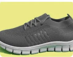 Women's breathable mesh flat shoes with round toe and front tie closure in various colours