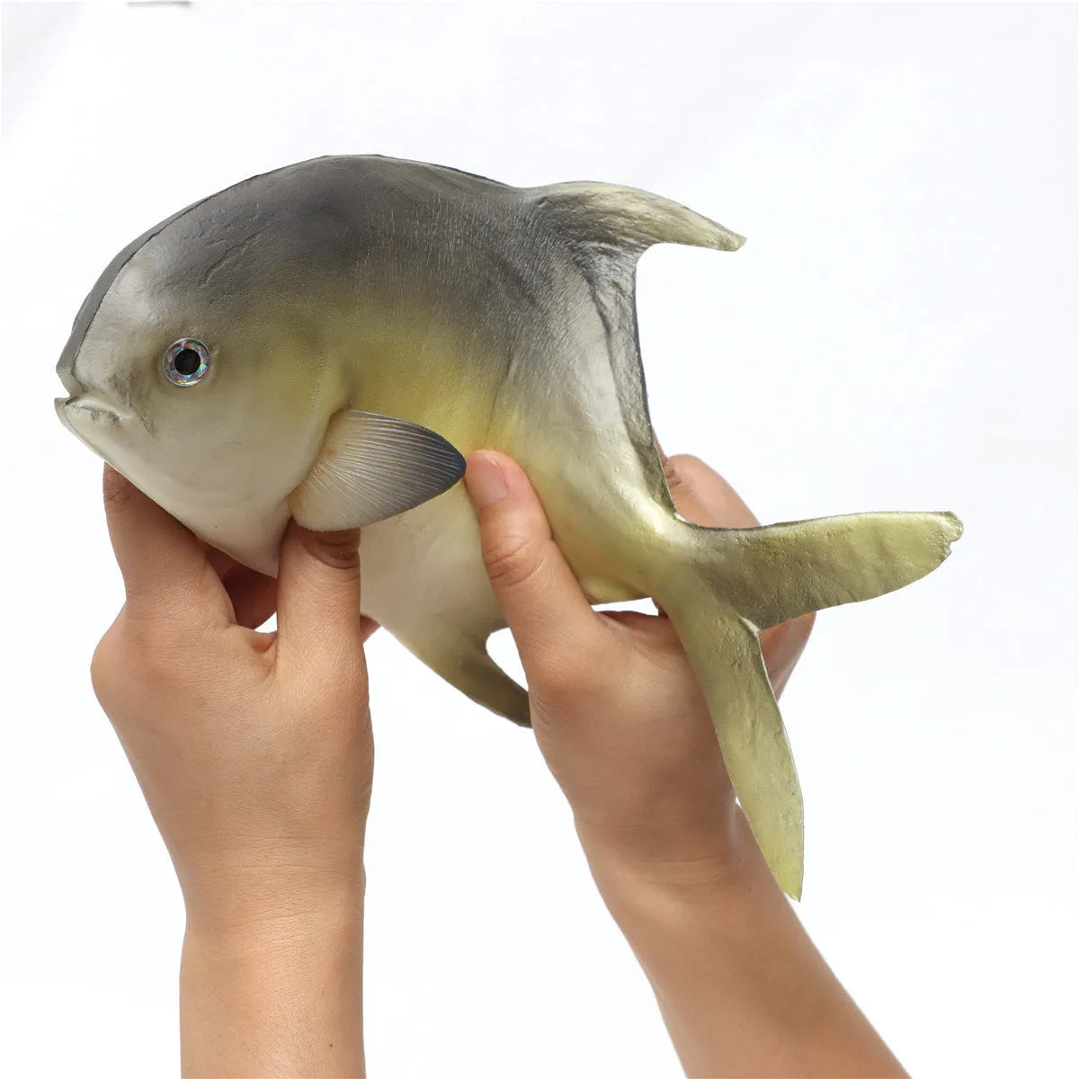 PU simulated fish ornaments set showing yellow-fin tuna, yellow fin tuna and small tuna aquarium decor models