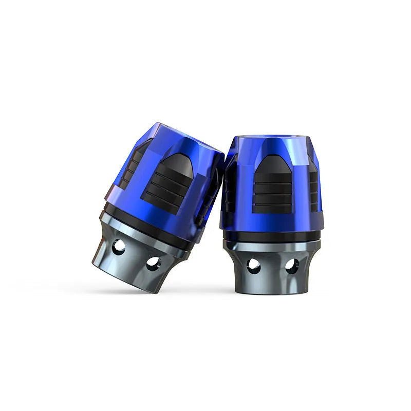 Aluminum alloy fork cup pair in multiple anodic colours for motorcycle and electric car front axles