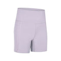 Women's mid-length sports shorts in four colours with super stretch cotton blend fabric for athletic activities