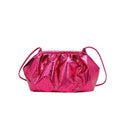 Shell-shaped shoulder crossbody bag in multiple colours with interior organiser compartments