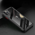 Transparent silicone phone case for iPhone 11 showing phone colour through clear back