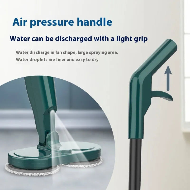 Wireless robotic floor cleaner with sweeping and mopping functions in S5 Green colour