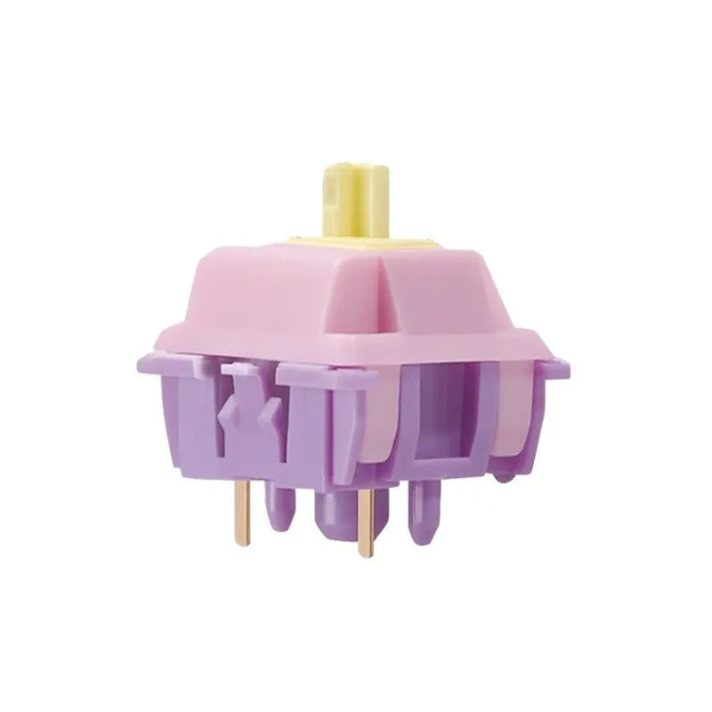MMD Princess linear mechanical keyboard switch isolated on white background.