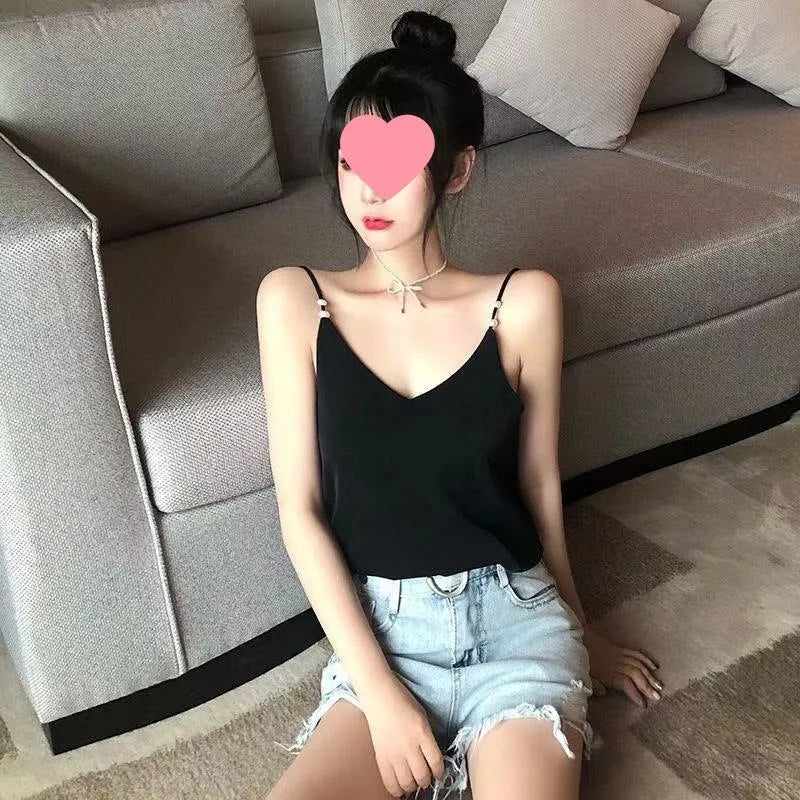 Women's French-style black shirt with irregular collar and long bell sleeves
