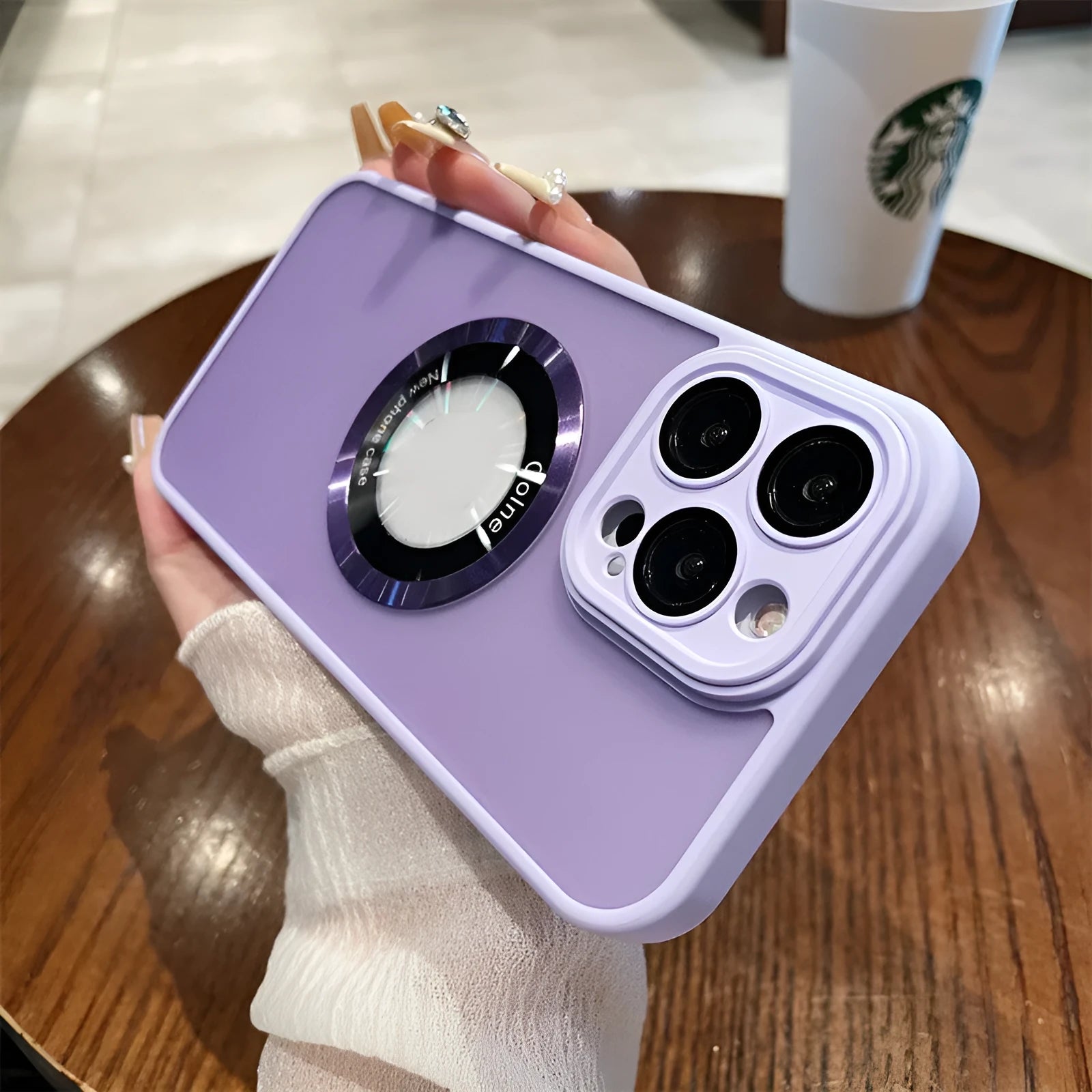 Frosted magnetic protective case for Apple iPhone 15 phone in various colours