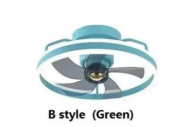 Modern simple ceiling fan lamp with light 500mm diameter PC blades acrylic lampshade