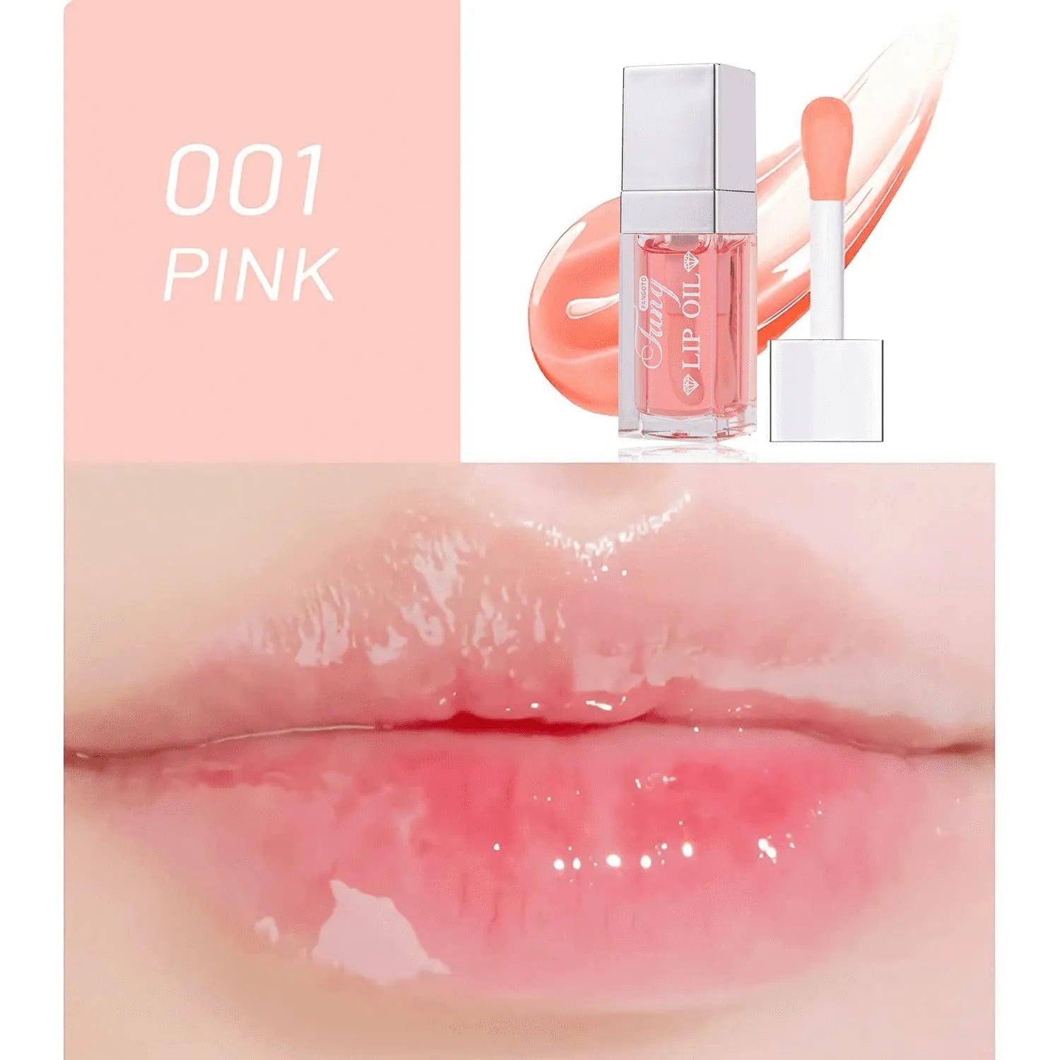 Five colourful tubes of mint-flavoured moisturising lip gloss with repairing formula