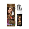200ml hair dye colour cream containers in brown, wine red, and dark brown shades