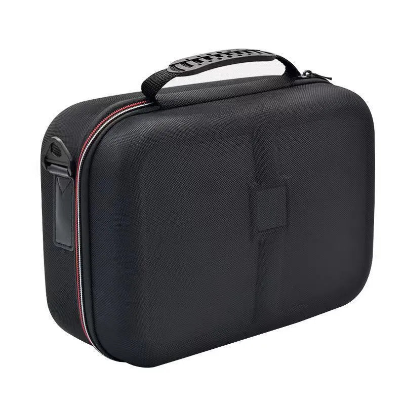 Black EVA hard shell game console storage bag for accessories organisation
