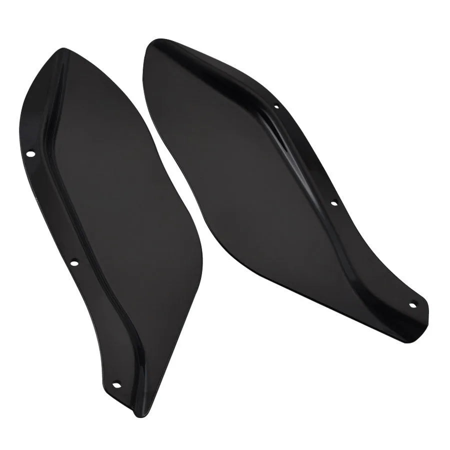 Black transparent ABS plastic side wing head covers for Harley Davidson Touring motorcycle windshield