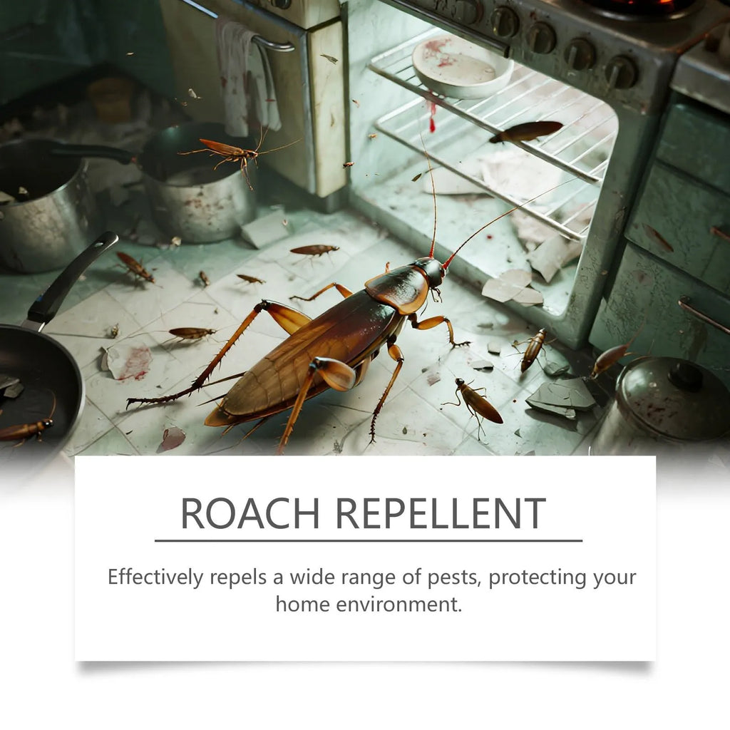 Cockroach killer bait sticker pack containing eight adhesive traps for indoor kitchen pest control