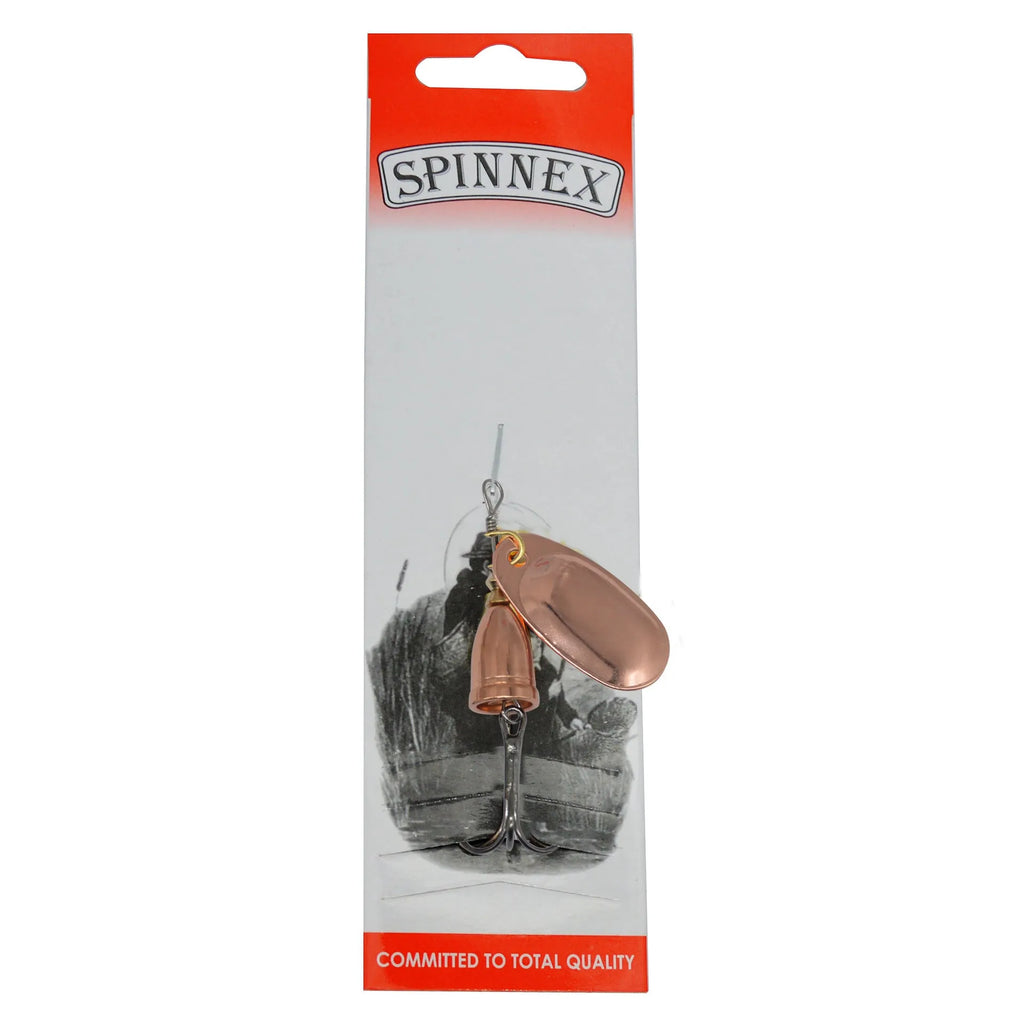 Composite fishing lure with rotating sequins and copper bell in multiple colour options