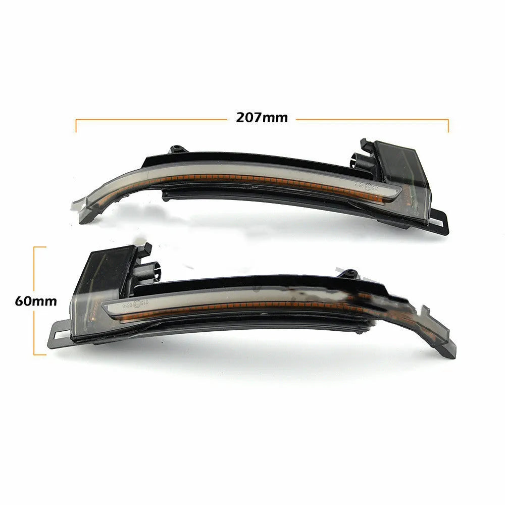 Audi B8/B8.5 dynamic LED mirror turn signal indicator in black or white finish