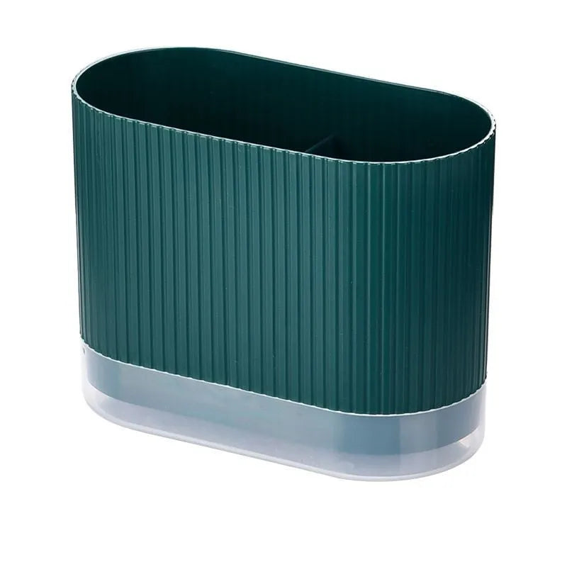 Plastic wall-mounted chopsticks cage kitchen utensil holder in modern style.